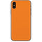 Orange Solid iPhone X Skin