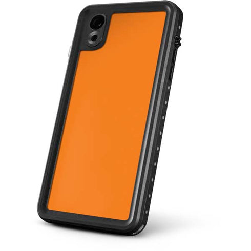 Orange Solid iPhone XR Waterproof Case