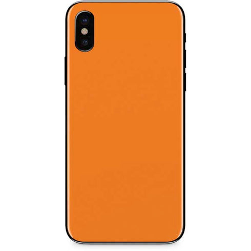 Orange Solid iPhone XS Max Skin