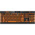 Orange Solid K95 RGB PLATINUM Mechanical Gaming Keyboard Skin