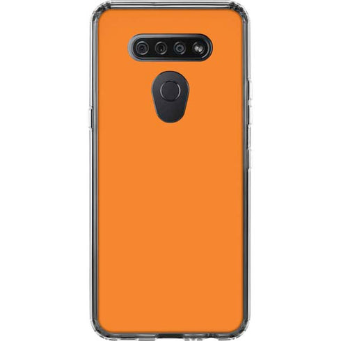 Orange LG K51/Q51 Clear Case