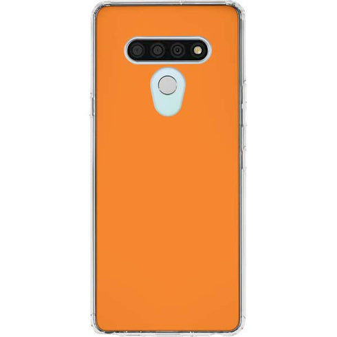 Orange LG Stylo 6 Clear Case