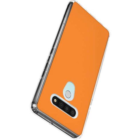 Orange LG Stylo 6 Clear Case