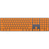 Orange Solid Magic Keyboard with Numeric Keypad Skin