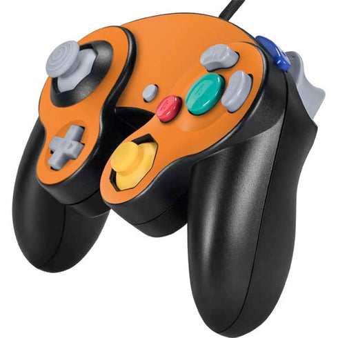 Orange Solid Nintendo GameCube Controller Skin
