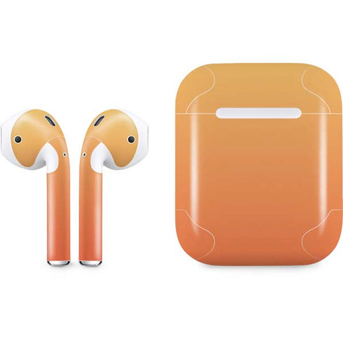 Orange Ombre Apple AirPods Skin