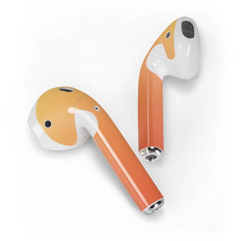 Orange Ombre Apple AirPods Skin