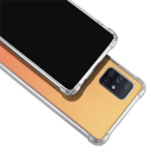 Orange Ombre Galaxy A71 5G Clear Case