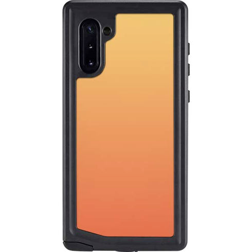 Orange Ombre Galaxy Note 10 Waterproof Case