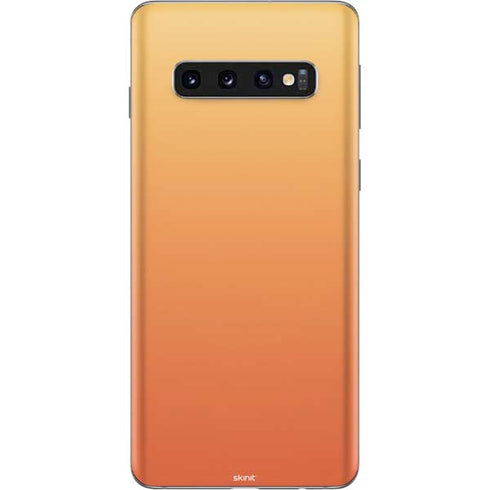 Orange Ombre Galaxy S10 Skin