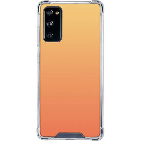 Orange Ombre Galaxy S20 FE Clear Case