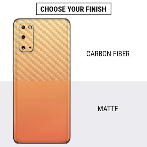 Orange Ombre Galaxy S20 Skin