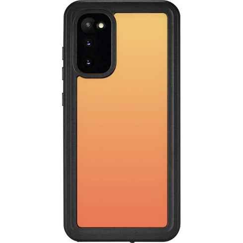 Orange Ombre Galaxy S20 Waterproof Case