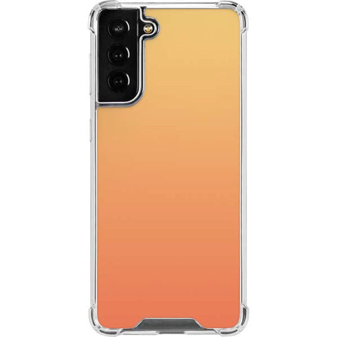 Orange Ombre Galaxy S21 FE Clear Case