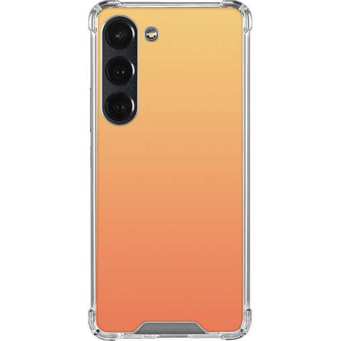 Orange Ombre Galaxy S23 Clear Case
