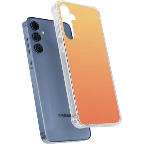 Orange Ombre Galaxy S24 Clear Case