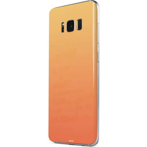 Orange Ombre Galaxy S8 Skin