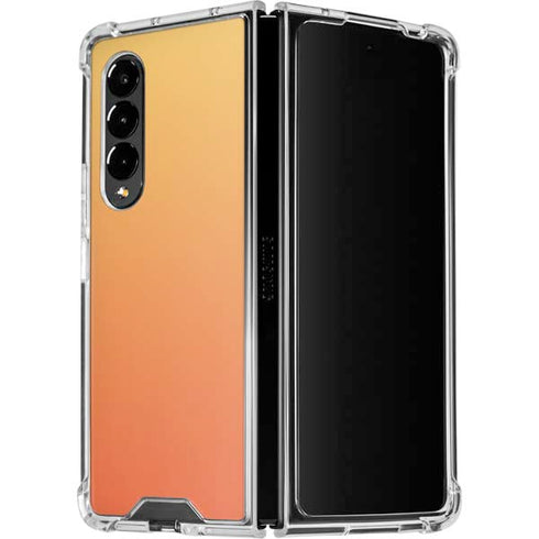 Orange Ombre Galaxy Z Fold4 5G Clear Case