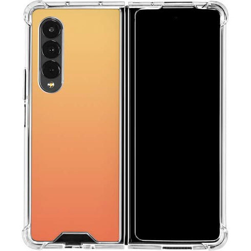 Orange Ombre Galaxy Z Fold4 5G Clear Case
