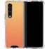 Orange Ombre Galaxy Z Fold4 5G Clear Case