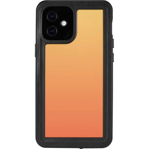 Orange Ombre iPhone 12 Mini Waterproof Case