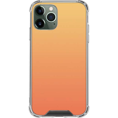 Orange Ombre iPhone 12 Pro Clear Case