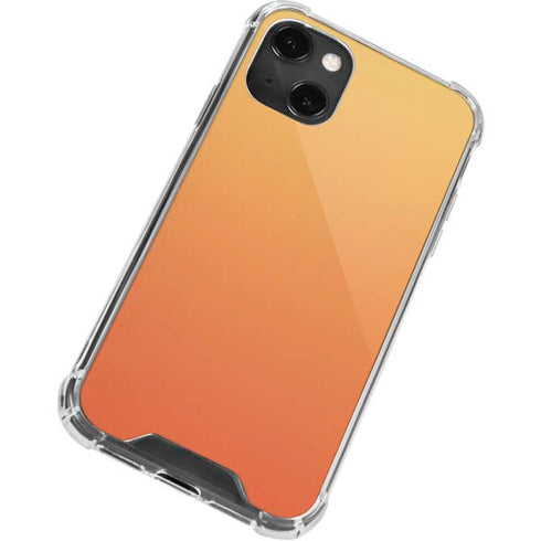 Orange Ombre iPhone 13 Mini Clear Case