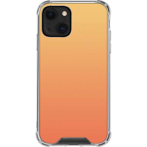 Orange Ombre iPhone 14 Plus Clear Case