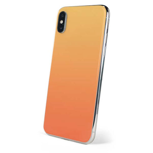 Orange Ombre iPhone X Skin