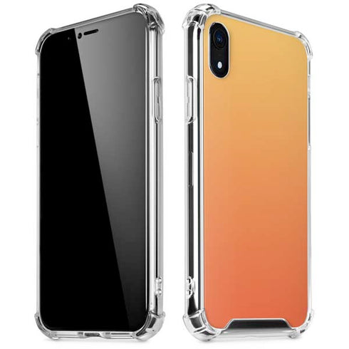 Orange Ombre iPhone XR Clear Case