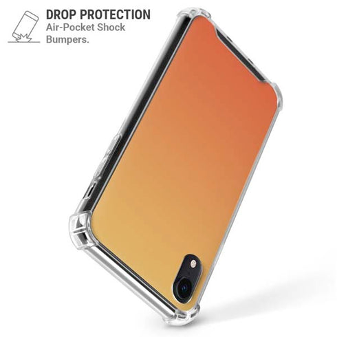 Orange Ombre iPhone XR Clear Case