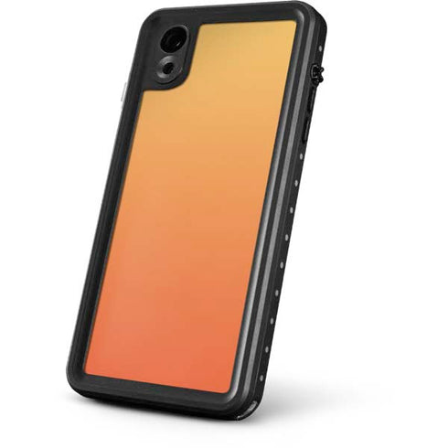 Orange Ombre iPhone XR Waterproof Case