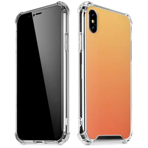 Orange Ombre iPhone XS Max Clear Case