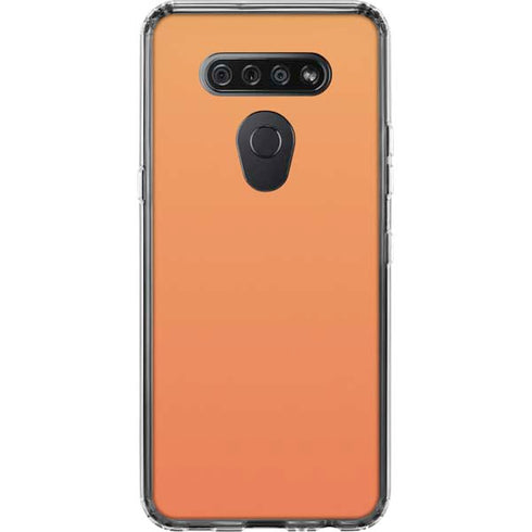 Orange Ombre LG K51/Q51 Clear Case