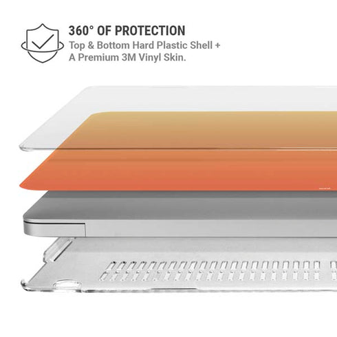 Orange Ombre MacBook Air 15in (2023-2025) Case plus Skin