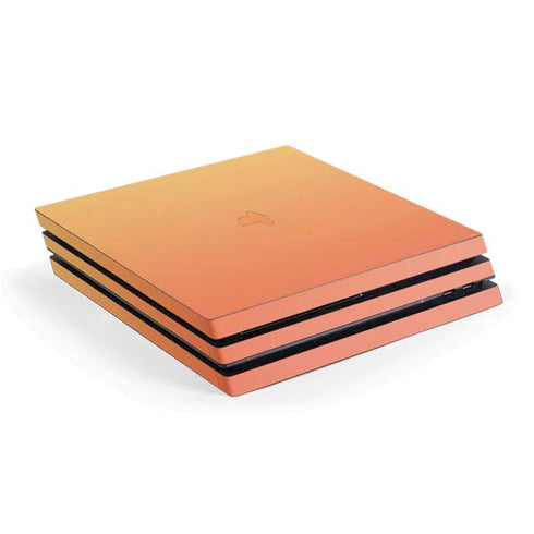 Orange Ombre PS4 Pro Console Skin