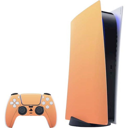 Orange Ombre PS5 Digital Edition Bundle Skin