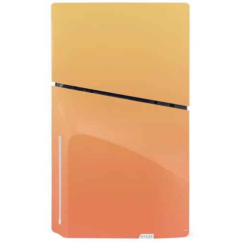 Orange Ombre PS5 Slim Disk Console Skin