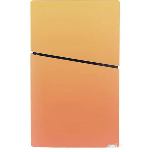 Orange Ombre PS5 Slim Digital Edition Bundle Skin