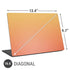 Orange Ombre Universal Laptop 16.6in (13.4 x 9.7in) Skin