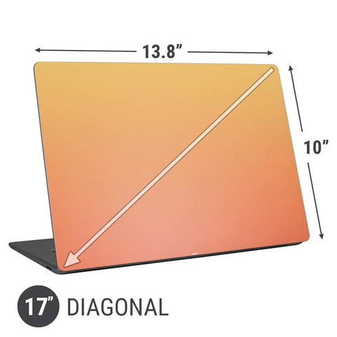 Orange Ombre Universal Laptop 17in (13.8 x 10in) Skin