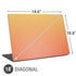 Orange Ombre Universal Laptop 18in (14.6 x 10.6in) Skin