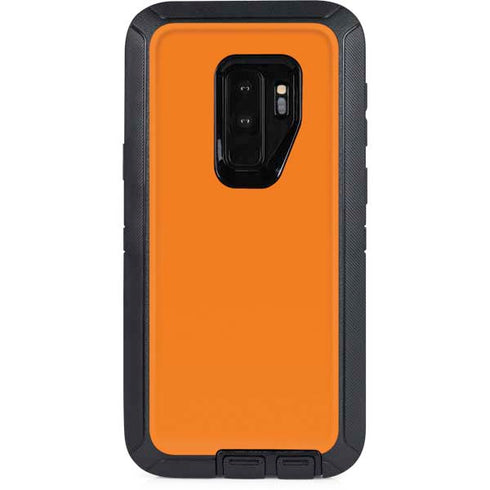 Orange Solid Otterbox Defender Galaxy Skin