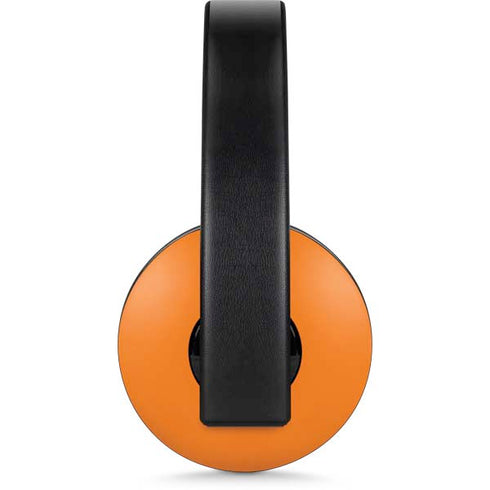 Orange Solid PlayStation 4 Gold Wireless Headset Skin