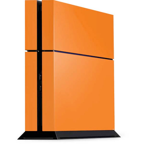 Orange Solid PS4 Console Skin
