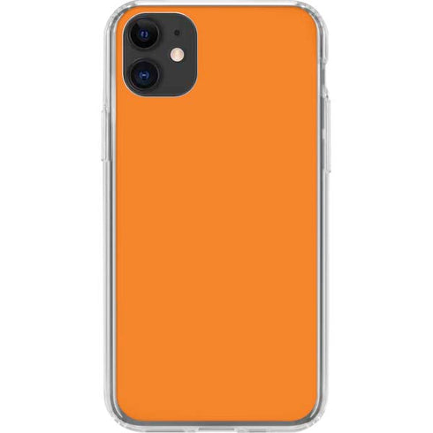 Orange iPhone 11 Clear Case