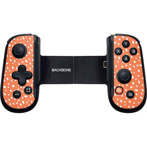 Orange Spots Backbone One for iPhone Game Controller Skin