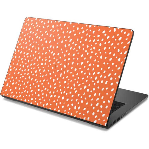 Orange Spots Dell Chromebook Skin