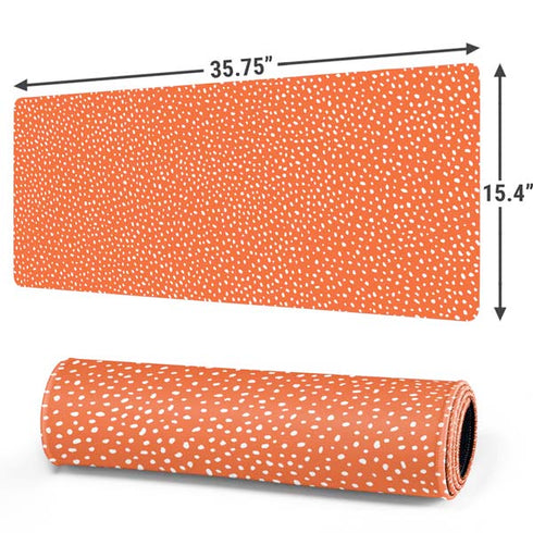 Orange Spots Gaming Mouse Pad