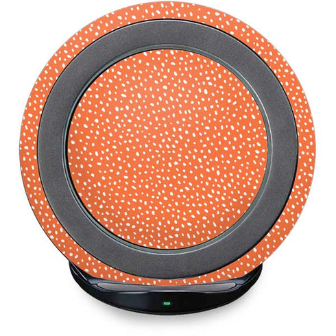 Orange Spots Fast Charge Wireless Charging Stand Skin